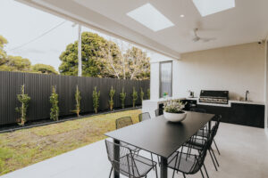 Custom-designed luxury home extension by Melbourne builders